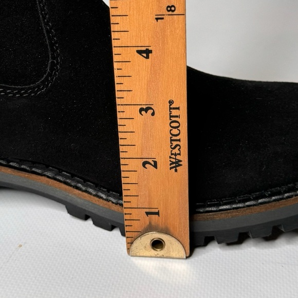 Bos. & Co. Calib Black Suede Boots with Faux Fur lining Size 40 US 9 - 9.5 - Picture 14 of 16